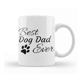 Baskı Dükkanı Best Dog Dad Ever 01 Kupa Bardak