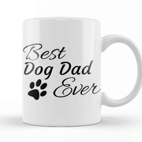 Baskı Dükkanı Best Dog Dad Ever 01 Kupa Bardak