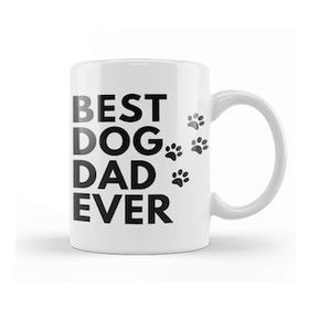 Baskı Dükkanı Best Dog Dad Ever 012 Kupa Bardak