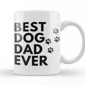 Baskı Dükkanı Best Dog Dad Ever 012 Kupa Bardak