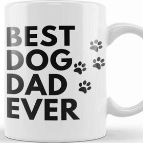 Baskı Dükkanı Best Dog Dad Ever 012 Kupa Bardak