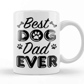 Baskı Dükkanı Best Dog Dad Ever 03 Kupa