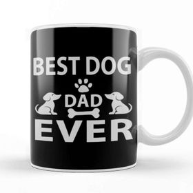 Baskı Dükkanı Best Dog Dad Ever 08 Kupa