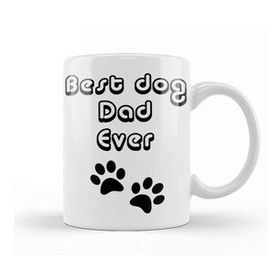 Baskı Dükkanı Best Dog Dad Ever 09 Kupa