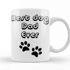 Baskı Dükkanı Best Dog Dad Ever 09 Kupa