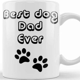 Baskı Dükkanı Best Dog Dad Ever 09 Kupa