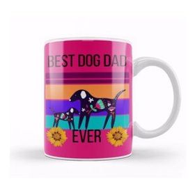 Baskı Dükkanı Best Dog Dad Ever Fathers Day Gift 2021 Kupa