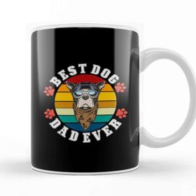 Baskı Dükkanı Best Dog Dad Ever Köpek 01 Kupa
