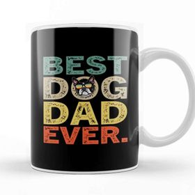 Baskı Dükkanı Best Dog Dad Ever Köpek 04 Kupa
