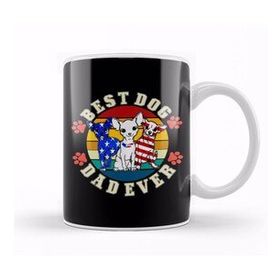 Baskı Dükkanı Best Dog Dad Ever Köpek 06 Kupa