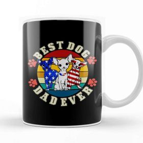 Baskı Dükkanı Best Dog Dad Ever Köpek 06 Kupa