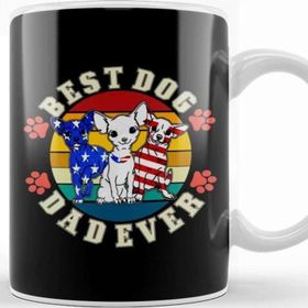 Baskı Dükkanı Best Dog Dad Ever Köpek 06 Kupa