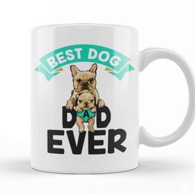 Baskı Dükkanı Best Dog Dad Ever Köpek 07 Kupa