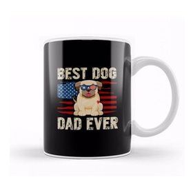 Baskı Dükkanı Best Dog Dad Ever Köpek 08 Kupa