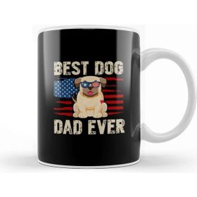 Baskı Dükkanı Best Dog Dad Ever Köpek 08 Kupa