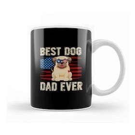 Baskı Dükkanı Best Dog Dad Ever Köpek 08 Kupa