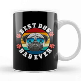 Baskı Dükkanı Best Dog Dad Ever Köpek 09 Kupa