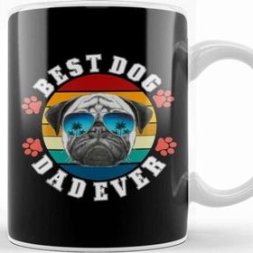 Baskı Dükkanı Best Dog Dad Ever Köpek 09 Kupa