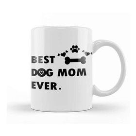 Baskı Dükkanı Best Dog Mom Ever 01 Kupa