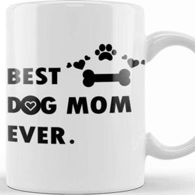 Baskı Dükkanı Best Dog Mom Ever 01 Kupa