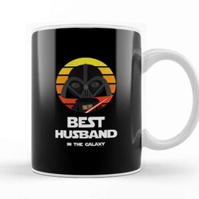 Baskı Dükkanı Best Husband In The Galaxy Husband Star Wars Porselen Kupa