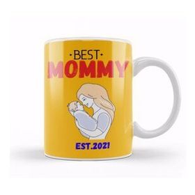 Baskı Dükkanı Best Mom Mommy Est Flower Mothers Day 2021 Kupa