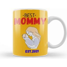 Baskı Dükkanı Best Mom Mommy Est Flower Mothers Day 2021 Kupa