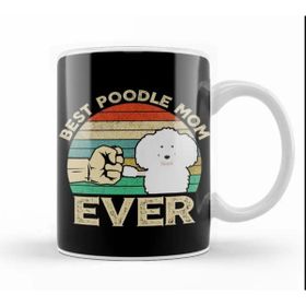 Baskı Dükkanı Best Poodle Mom Ever Gifts Kupa Bardak