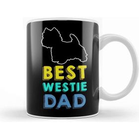 Baskı Dükkanı Best Westie Dad West Highland White Terrier Father Owner Kupa