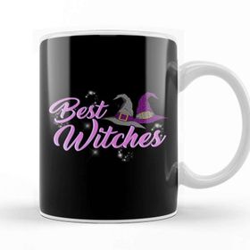 Baskı Dükkanı Best Witches Cute Halloween Witch Best Wishes Pun Kupa