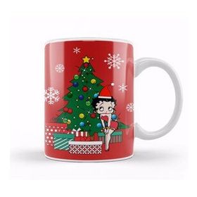 Baskı Dükkanı Betty Boop Around the Christmas Tree Kupa Bardak