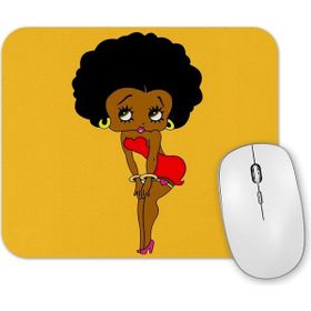 Baskı Dükkanı Betty Boop Negra Mouse Pad