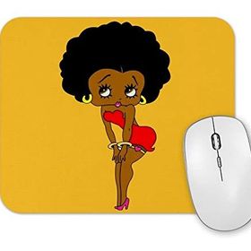 Baskı Dükkanı Betty Boop Negra Mouse Pad