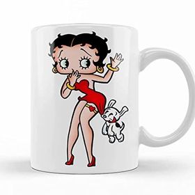 Baskı Dükkanı Betty Boop Porselen Kupa