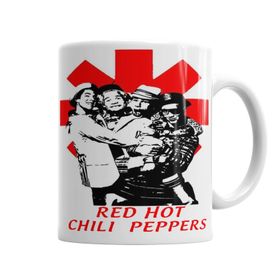 Baskı Dükkanı Beyaz Porselen Red Hot Chili Peppers Kupa Bardak