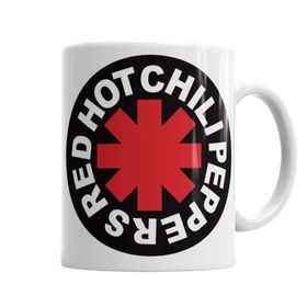 Baskı Dükkanı Beyaz Porselen Red Hot Chili Peppers Kupa Bardak