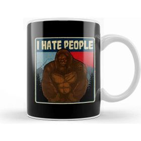 Baskı Dükkanı Bigfootı Hate People Funny Camping Pun Nature Kupa