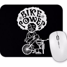 Baskı Dükkanı Bike Power Branco Mouse Pad