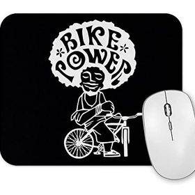 Baskı Dükkanı Bike Power Branco Mouse Pad