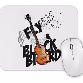 Baskı Dükkanı Bird Music Müzik Gitar Mouse Pad