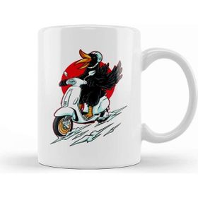Baskı Dükkanı Bird Rider Vespa Lover Kupa