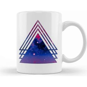 Baskı Dükkanı Bisexual Pride Bi Pride Layered Galaxy Triangles 01 Kupa