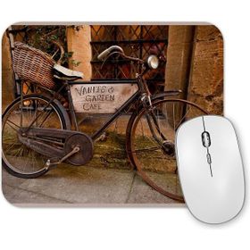 Baskı Dükkanı Bisiklet Garden Cafe Mouse Pad