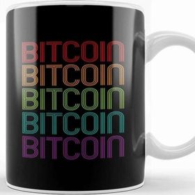 Baskı Dükkanı Bitcoin Retro 70's Kupa