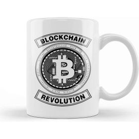 Baskı Dükkanı Bitcoin Revolution Blockchain Kupa