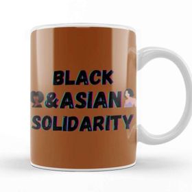Baskı Dükkanı Black Asian Solidarity Black History Month Blm Black Lives Matter Kupa