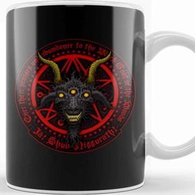 Baskı Dükkanı Black Goat Color Azhmodai Lovecraft Kupa