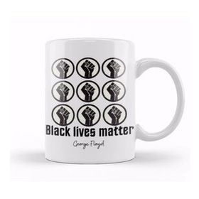 Baskı Dükkanı Black Lives Matter George Floyd 2022 Kupa