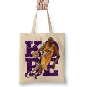 Baskı Dükkanı Black Mamba Bez Uzun Saplı Krem Rengi Çanta