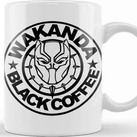 Baskı Dükkanı Black Panter Marvel Wakanda Black Coffee Kupa